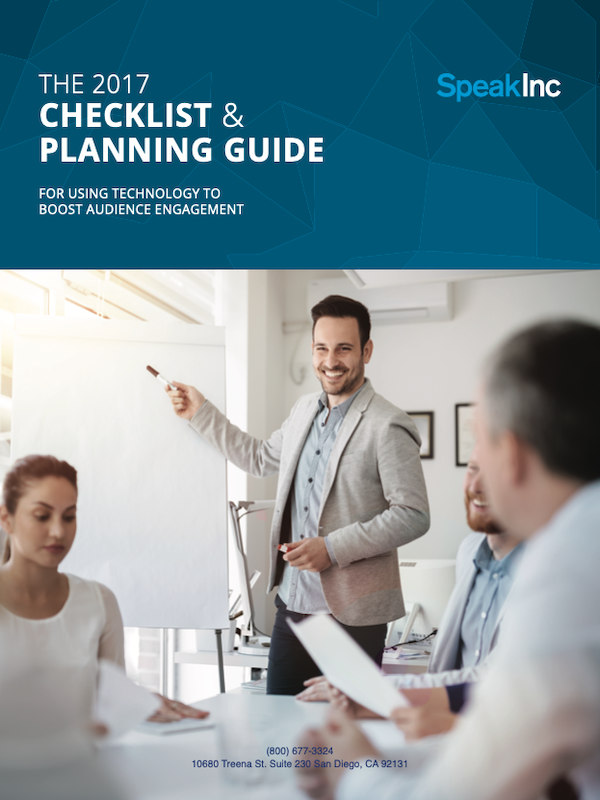 2017 Tech Checklist & Planning Guide - |  Speakers Bureau |  SpeakInc